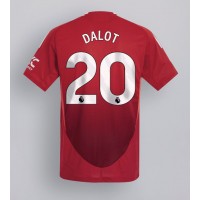 Camiseta Manchester United Diogo Dalot #20 Primera Equipación Replica 2024-25 mangas cortas